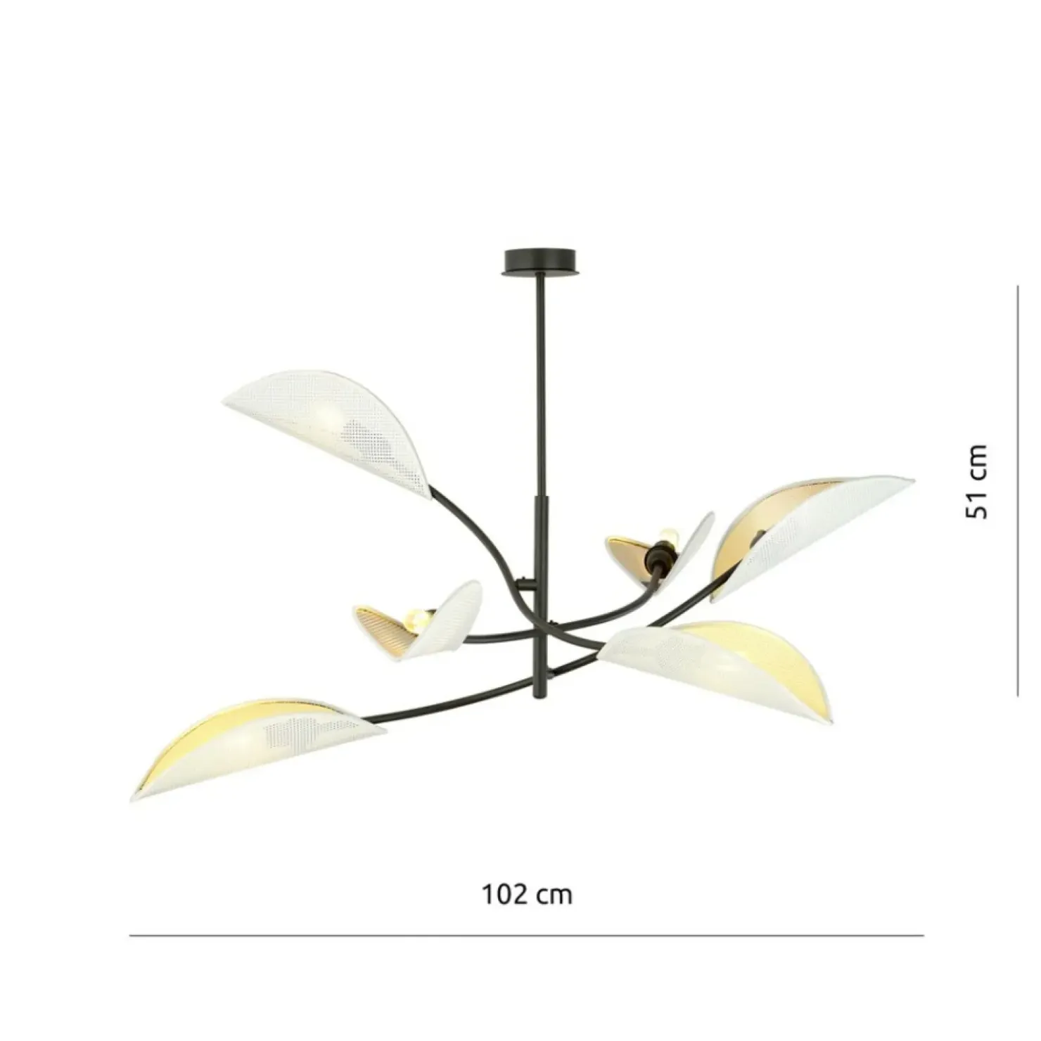 Sale Sklep Kaja Abażurowa, dekoracyjna lampa sufitowa 1107/6 LOTUS | Kaja Oświetlenie