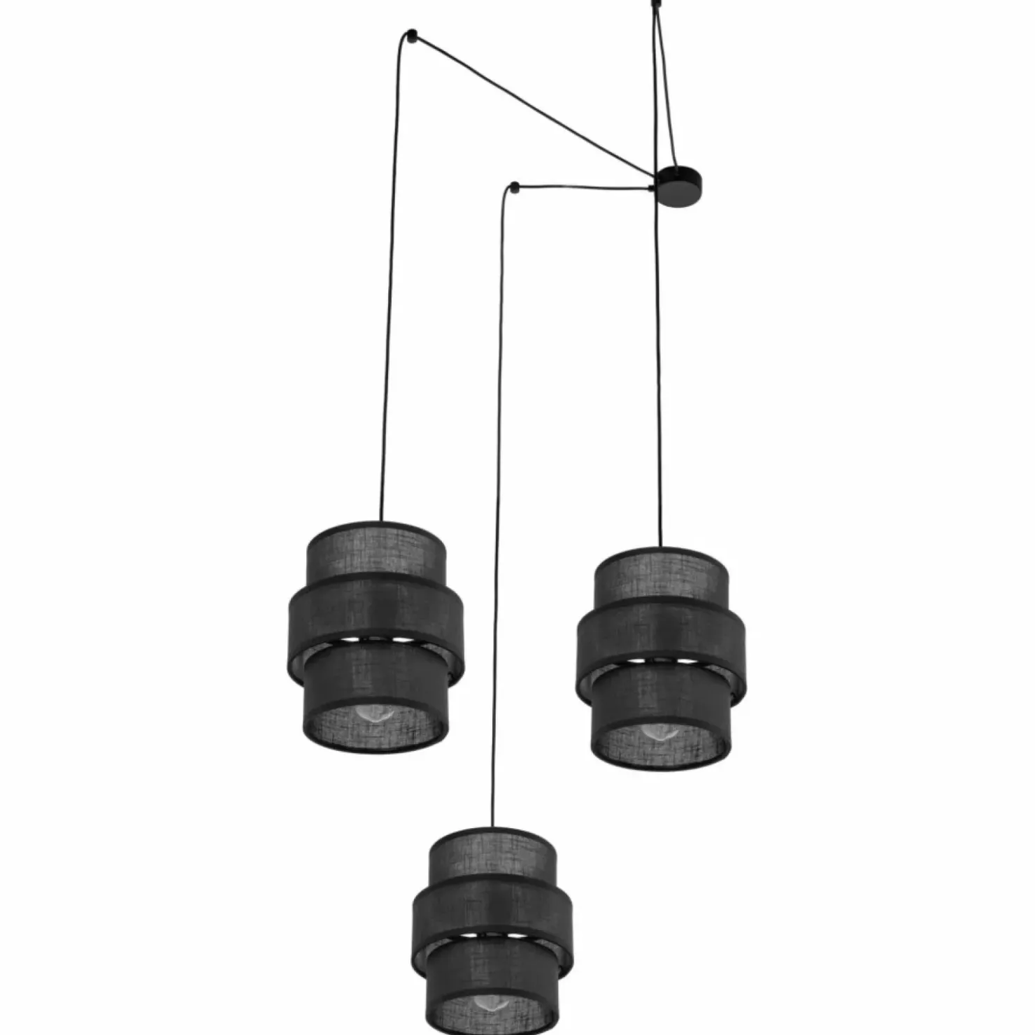 Abażurowa lampa wisząca do podwieszania TK 5976 CALISTO BLACK | Kaja*Sklep Kaja Store