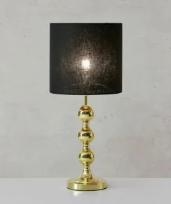 Abażurowa lampka do salonu w stylu glamour 108574 z serii OCTO | Kaja*Sklep Kaja Outlet