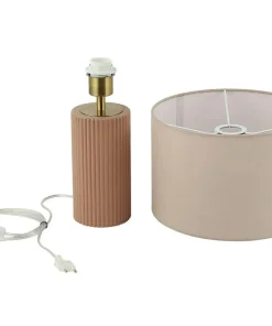Abażurowa lampka stołowa do salonu LP-787/1T BEŻOWA TOKIO | Kaja*Sklep Kaja Store