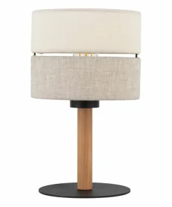 Abażurowa lampka stołowa w stylu naturalnym TK 5596 z serii ECO | Kaja*Sklep Kaja Cheap