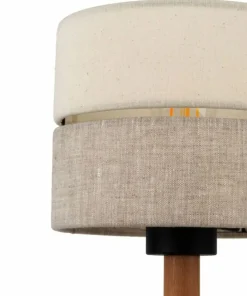 Abażurowa lampka stołowa w stylu naturalnym TK 5596 z serii ECO | Kaja*Sklep Kaja Cheap