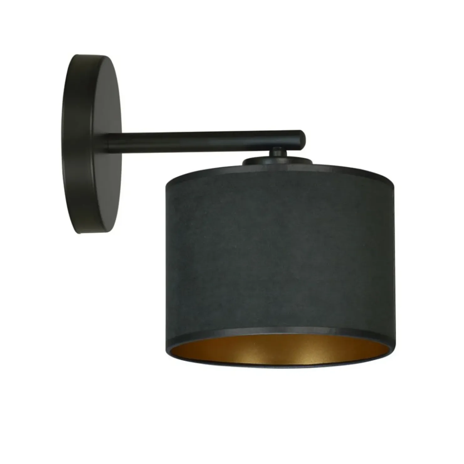 Abażurowa, prosta lampa ścienna do sypialni 1054/K1 HILDE | Kaja*Sklep Kaja Sale