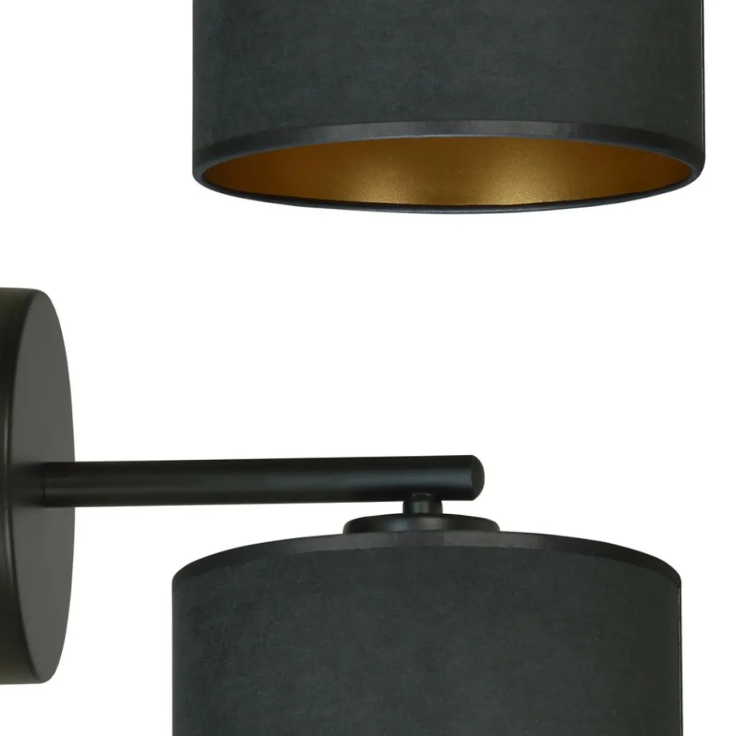 Abażurowa, prosta lampa ścienna do sypialni 1054/K1 HILDE | Kaja*Sklep Kaja Sale