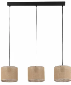 Abażurowa, rustykalna lampa wisząca TK 4597 JUTA | Kaja Oświetlenie*Sklep Kaja Sale