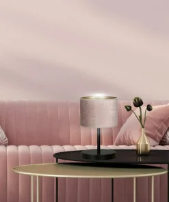 Abażurowa, stylowa lampka na szafkę nocną 1053/LN1 HILDE | Kaja*Sklep Kaja Clearance