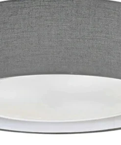 Best Sklep Kaja Abażurowy plafon na bazie koła ⌀50cm, do sypialni AZ2319 MILO | Kaja szary