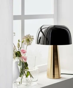 Ładna lampka stołowa z czarnym kloszem 107934 | Kaja Oświetlenie*Sklep Kaja Store
