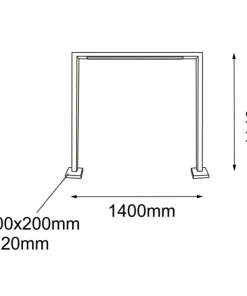 Antracytowa ramka, lampa ogrodowa 114cm ANT 9936 TAKETA | Kaja*Sklep Kaja Sale