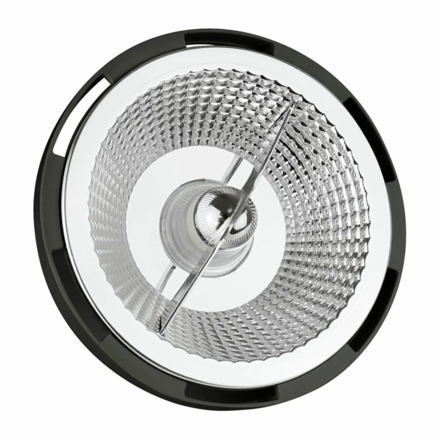Żarówka czarna oprawka, GU10 AR111, neutralna o mocy 12W WOJ14569*Sklep Kaja Shop