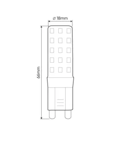 Żarówka G9 barwa ciepła 6W, kąt świecenia 270° LEDLINE 245947 | Kaja*Sklep Kaja Shop