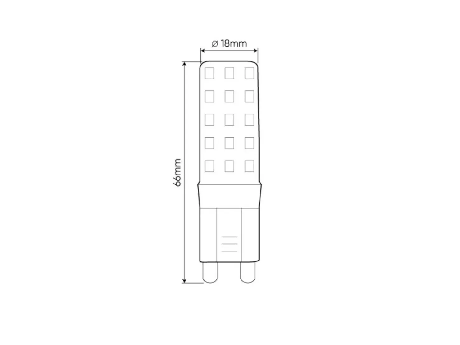 Żarówka G9 barwa ciepła 6W, kąt świecenia 270° LEDLINE 245947 | Kaja*Sklep Kaja Shop