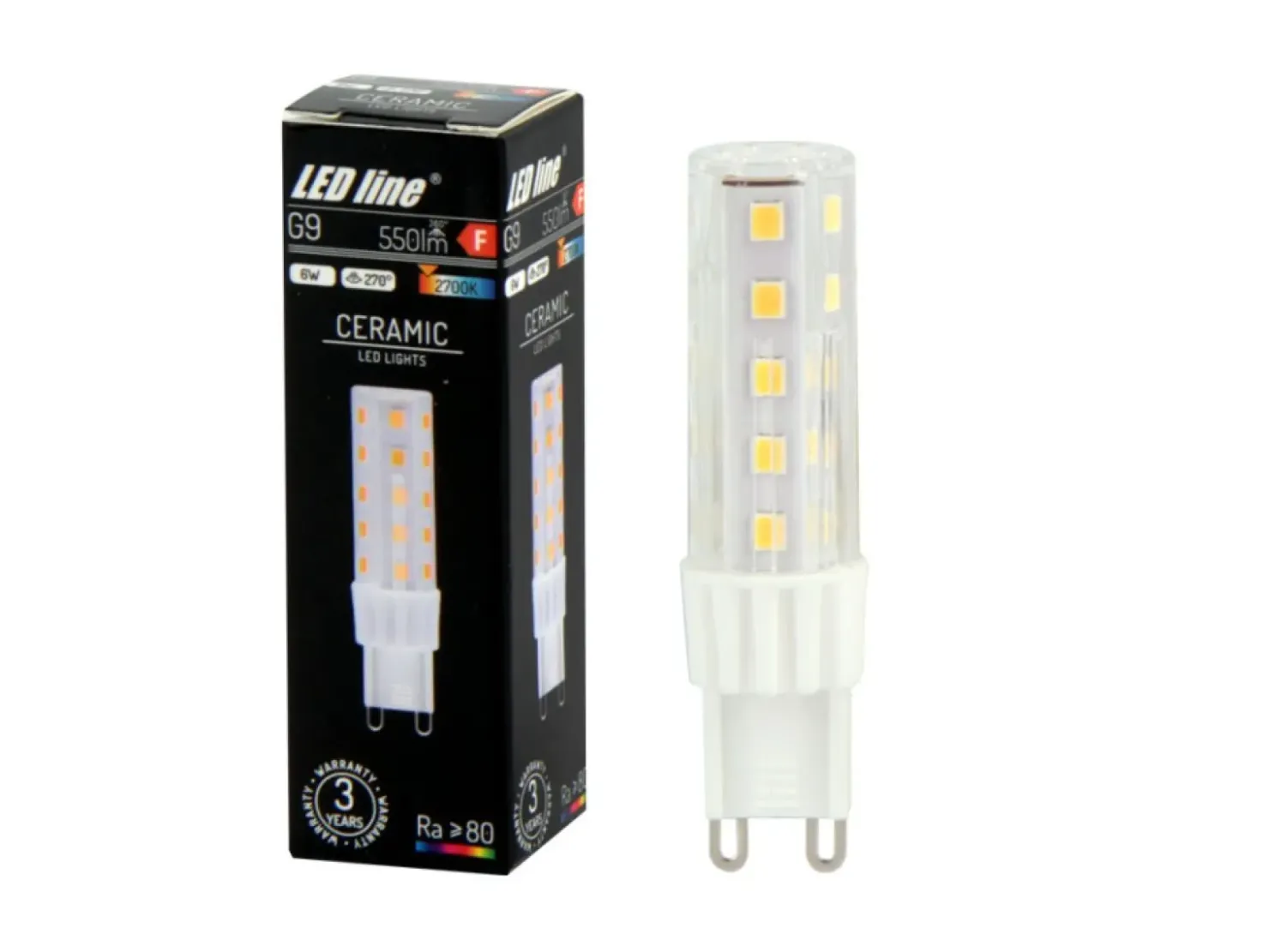 Żarówka G9 barwa ciepła 6W, kąt świecenia 270° LEDLINE 245947 | Kaja*Sklep Kaja Shop
