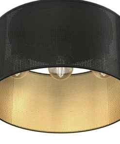 Flash Sale Sklep Kaja Ażurowa, czarno-złota lampa sufitowa LX 5247 z serii LOFT SHADE | Kaja