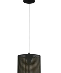 Outlet Sklep Kaja Ażurowa lampa wisząca z czarnym abażurem LX 5250 z serii LOFT SHADE