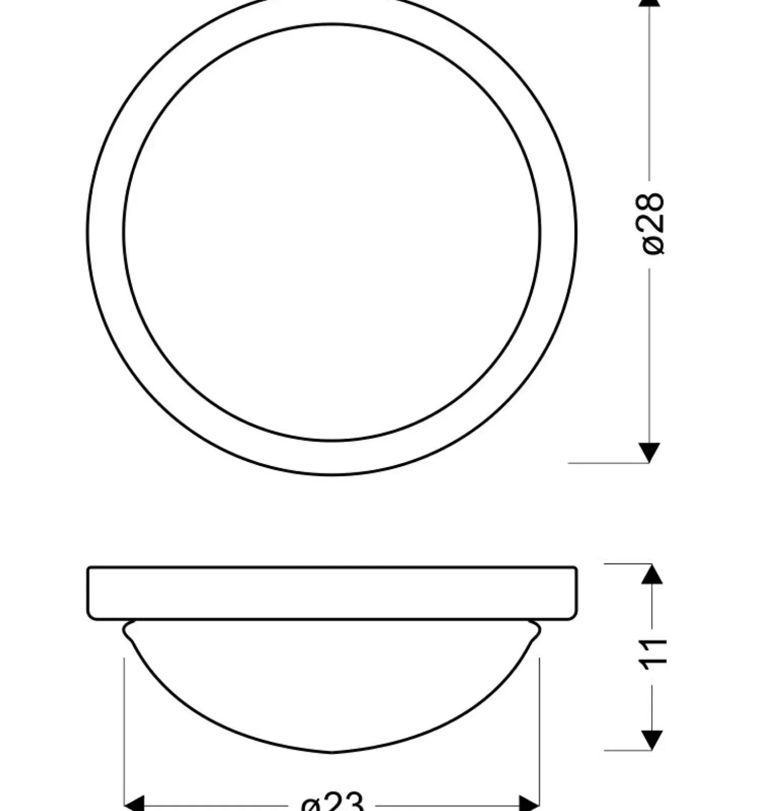 Łazienkowa lampa sufitowa plafon ⌀28cm 11-96916 RODA | Kaja*Sklep Kaja Cheap
