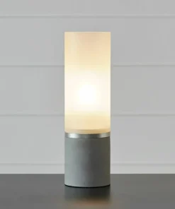 Betonowa lampka stołowa z kloszem, do salonu 108593 z serii MOLO*Sklep Kaja Flash Sale