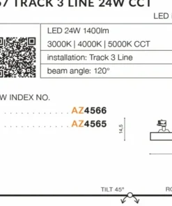 Biała głowica LED do szyny 3-fazowej AZ4566 LINNEA | Kaja Oświetlenie*Sklep Kaja Hot