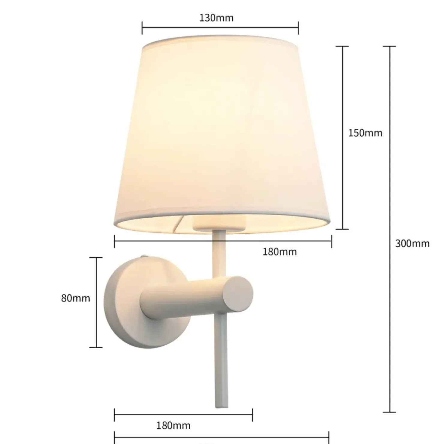 Biała, klasyczna lampa ścienna LP-1133/1W WH TIVOLI | Kaja Oświetlenie*Sklep Kaja Hot