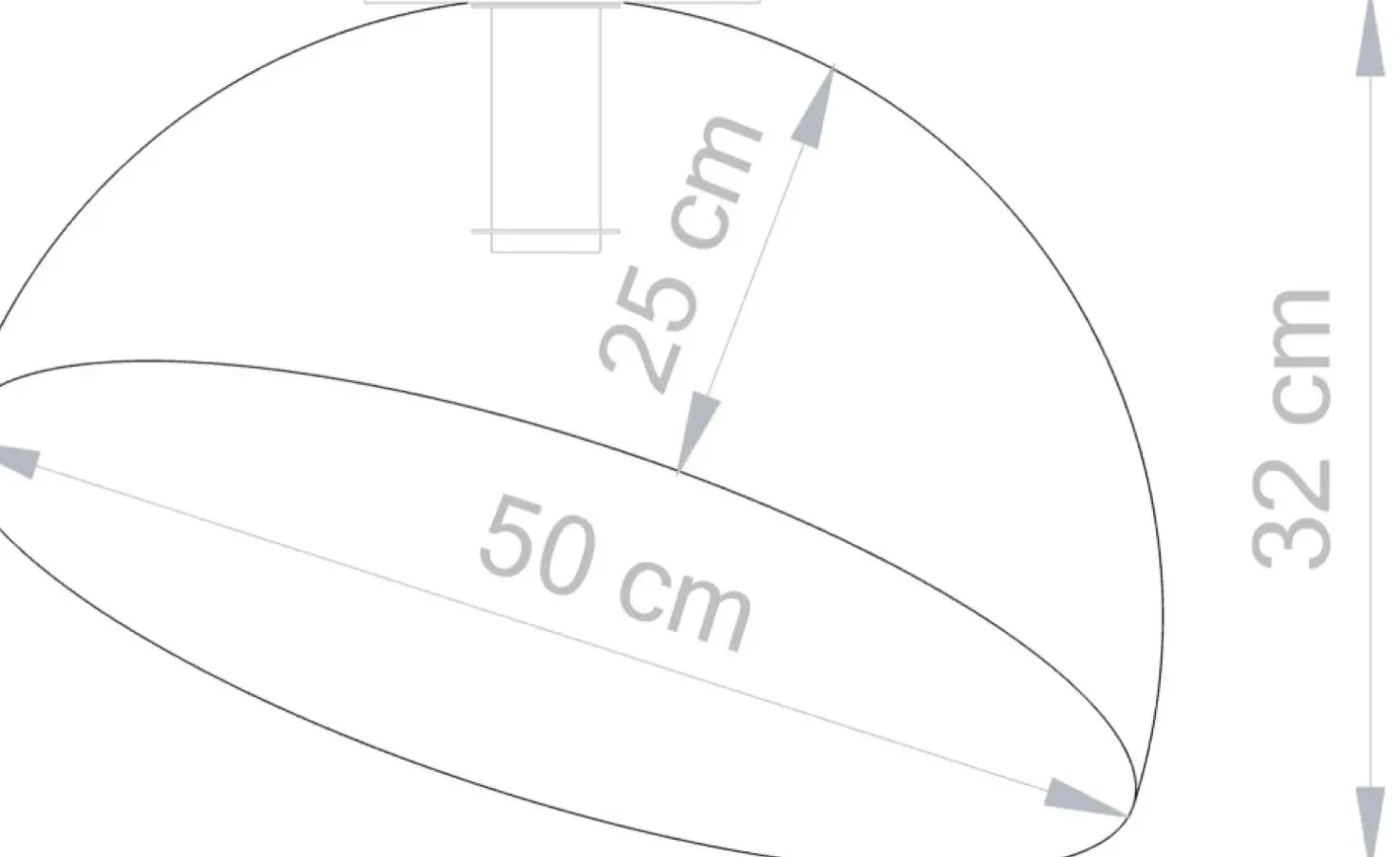 Outlet Sklep Kaja Biała kopuła sufitowa ze złotym środkiem SIG 32465 - SFERA 50 B/ZŁ