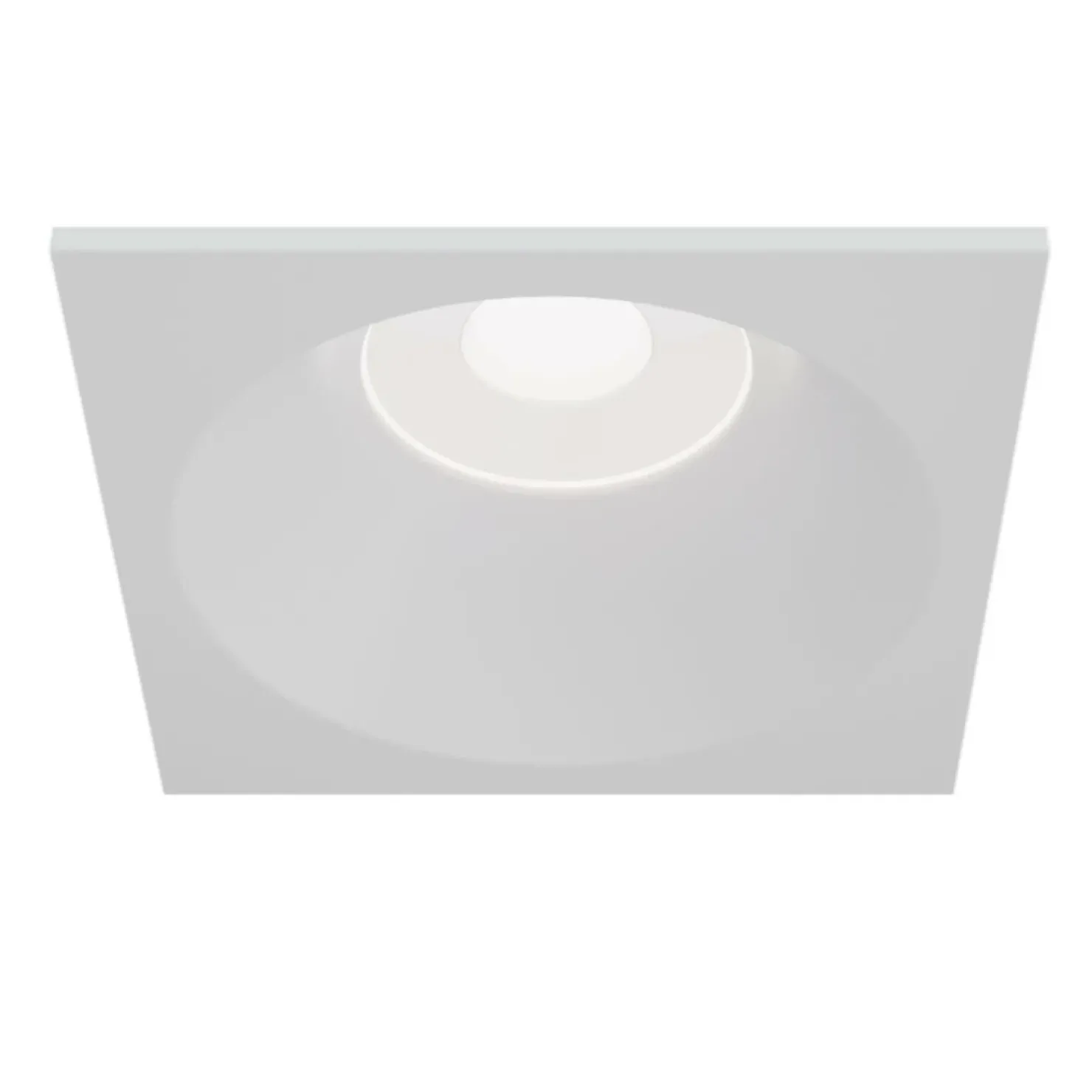 Biała, kwadratowa oprawa podtynkowa DL033-2-01W ZOOM | Kaja*Sklep Kaja Online