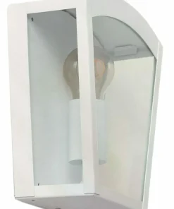 Biała lampa ścienna na elewację ABR-KZN-B-E27 GARDENA MODERNO | Kaja*Sklep Kaja Cheap