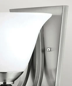 Biała lampa ścienna, stelaż nikiel HK-BOLLA1 z serii BOLLA*Sklep Kaja Flash Sale