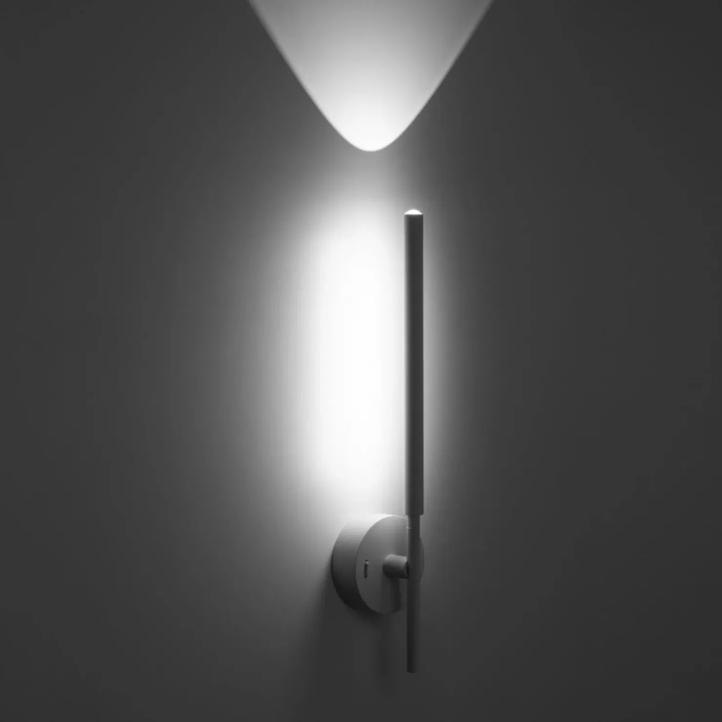 Biała lampa ścienna, wąska tuba TK 5396 FOCUS WHITE | Kaja Oświetlenie*Sklep Kaja Cheap
