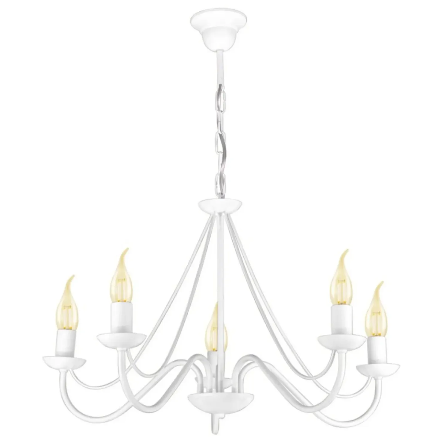 Biała lampa imitująca świecznik K-3996 BARTEZ II | Kaja Oświetlenie*Sklep Kaja Outlet
