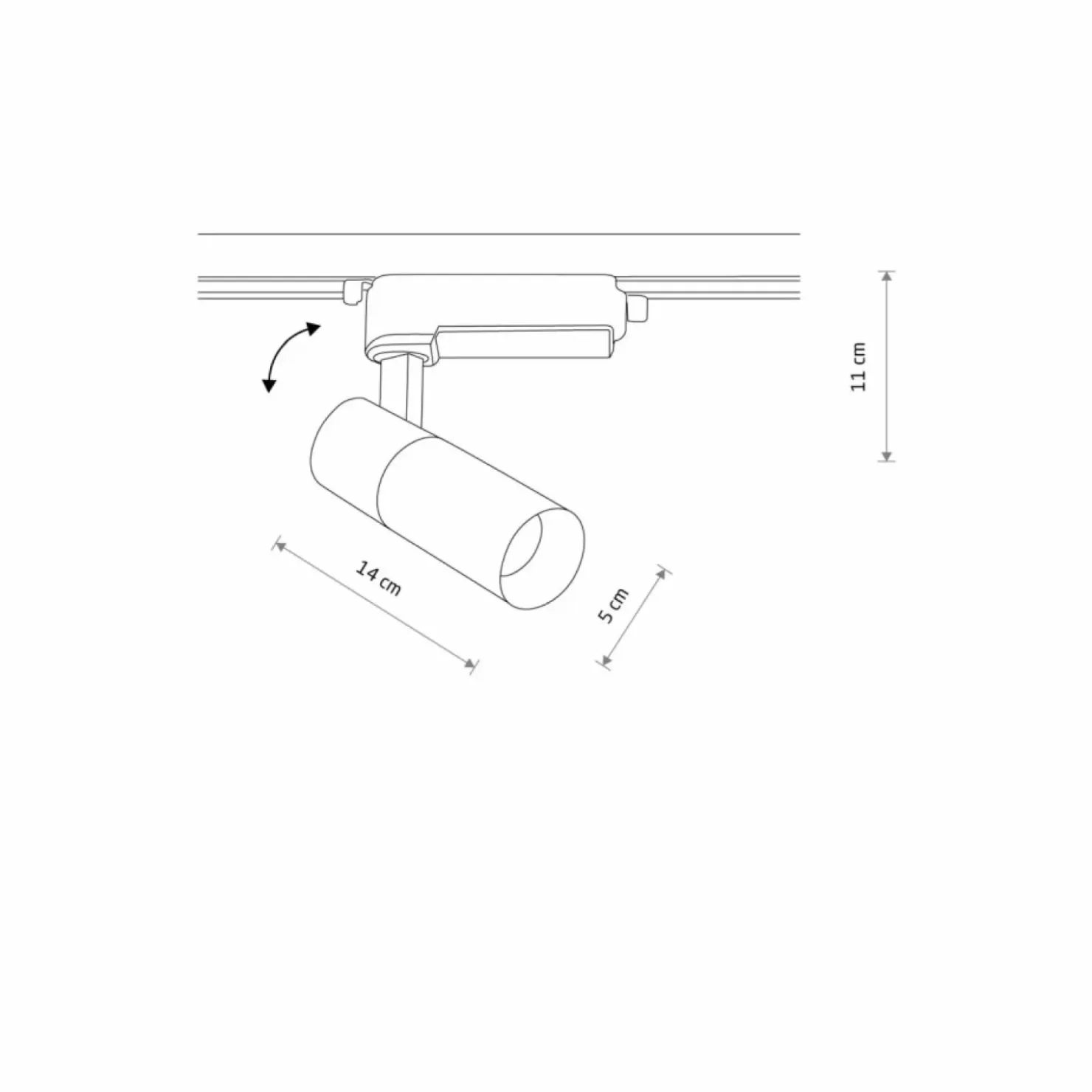 Biała lampa LED do szyny jednofazowej 10373 PROFILE TINOS LED | Kaja*Sklep Kaja Best Sale