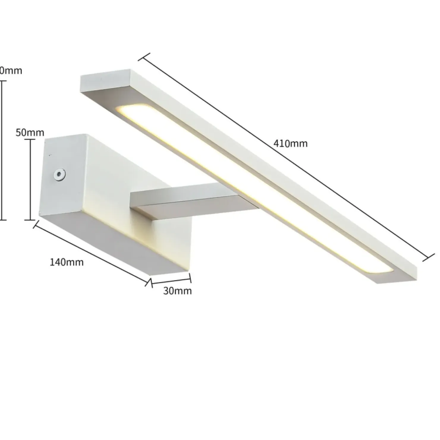 Biała lampa LED nad lustro 41cm LED GS-LWB-12W WH ISLA | Kaja*Sklep Kaja Outlet