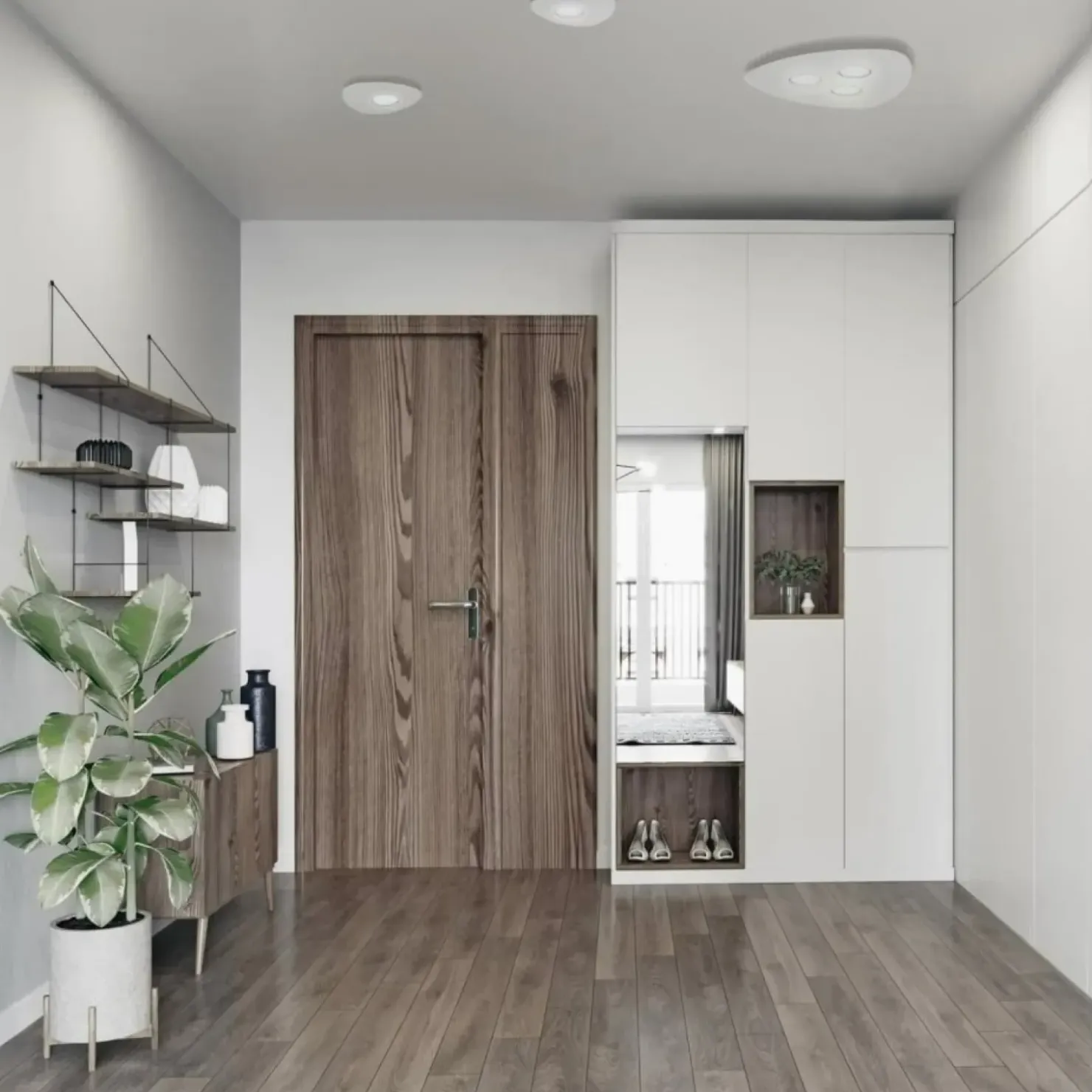 Biała lampa natynkowa, plafon, do korytarza 8304 | Kaja Oświetlenie*Sklep Kaja Sale