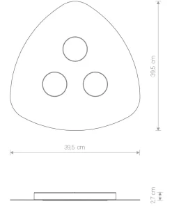 Biała lampa natynkowa, plafon, do korytarza 8304 | Kaja Oświetlenie*Sklep Kaja Sale