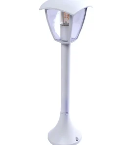 Biała lampa ogrodowa stojąca, latarenka 63cm EKO3520 FOX | Kaja*Sklep Kaja Cheap