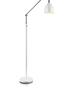 Biała lampa podłogowa idealna do czytania 105022 | Kaja Oświetlenie*Sklep Kaja Fashion