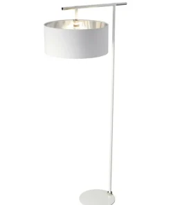 Biała lampa podłogowa z abażurem BALANCE-FL-WPN z serii BALANCE*Sklep Kaja Shop