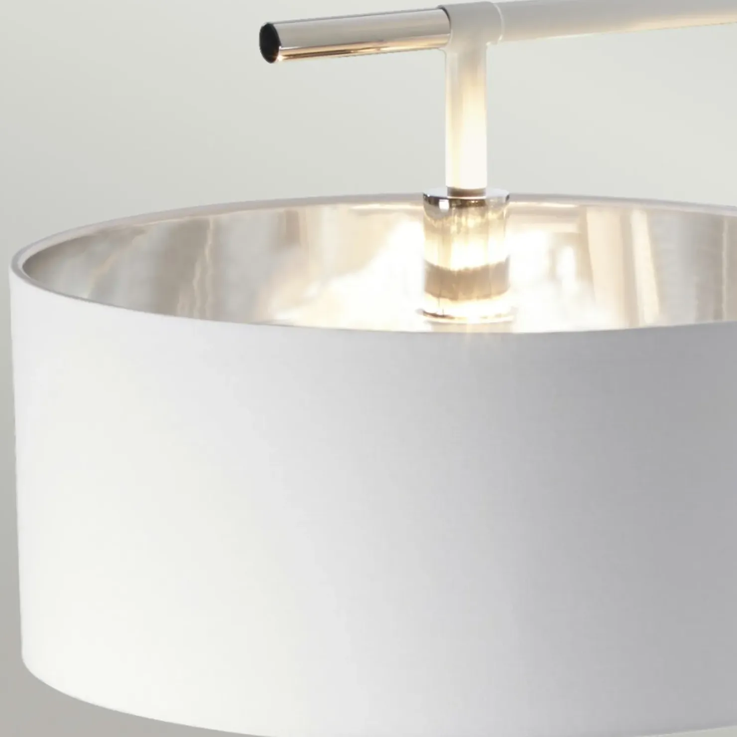 Biała lampa podłogowa z abażurem BALANCE-FL-WPN z serii BALANCE*Sklep Kaja Shop
