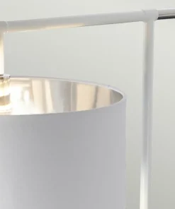 Biała lampa podłogowa z abażurem BALANCE-FL-WPN z serii BALANCE*Sklep Kaja Shop