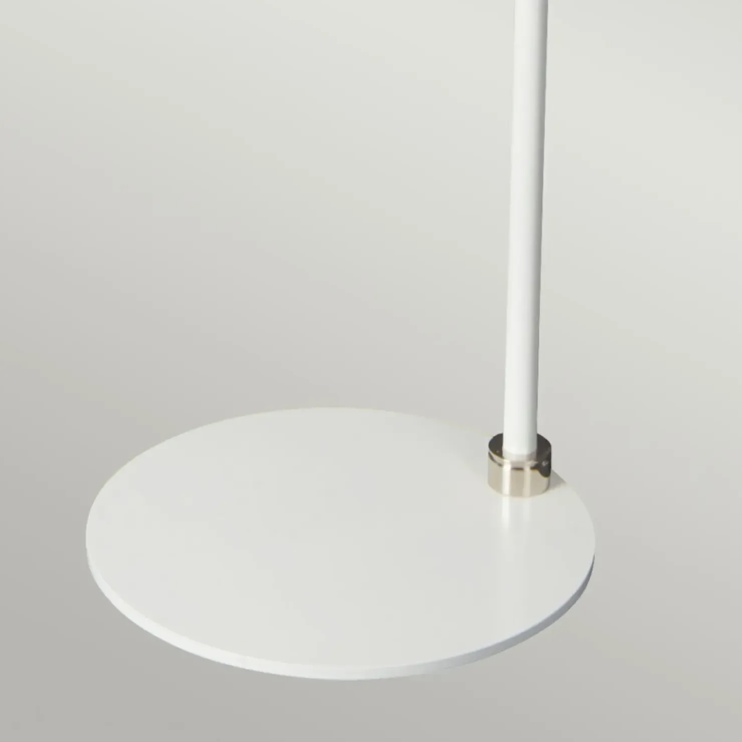 Biała lampa podłogowa z abażurem BALANCE-FL-WPN z serii BALANCE*Sklep Kaja Shop