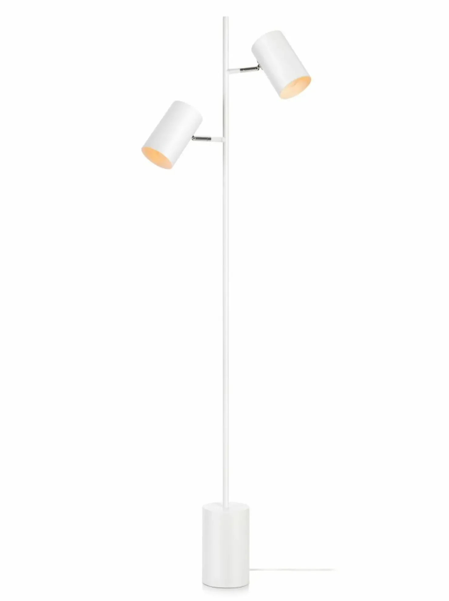 Biała lampa podłogowa z dwoma reflektorami 107948 | Kaja Oświetlenie*Sklep Kaja Sale