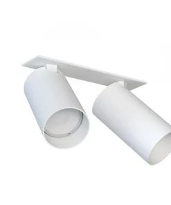 Biała lampa podtynkowa z dwoma reflektorami 7828 | Kaja Oświetlenie*Sklep Kaja Discount