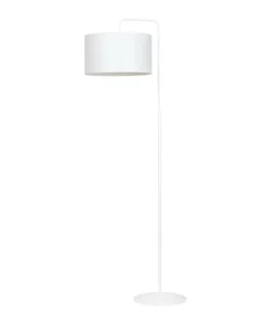 Biała lampa stojąca z otwartym abażurem 575/1 TRAPO | Kaja Oświetlenie*Sklep Kaja Hot