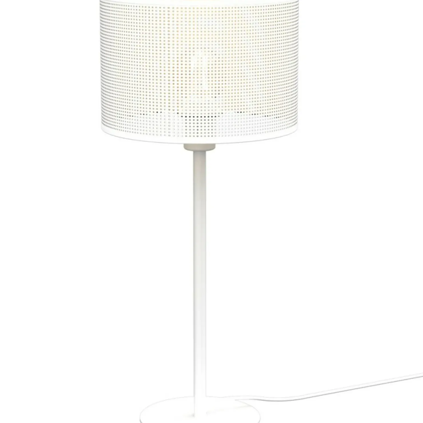 Biała lampa stołowa, jedno źródło światła LX 5271 z serii LOFT SHADE*Sklep Kaja Online
