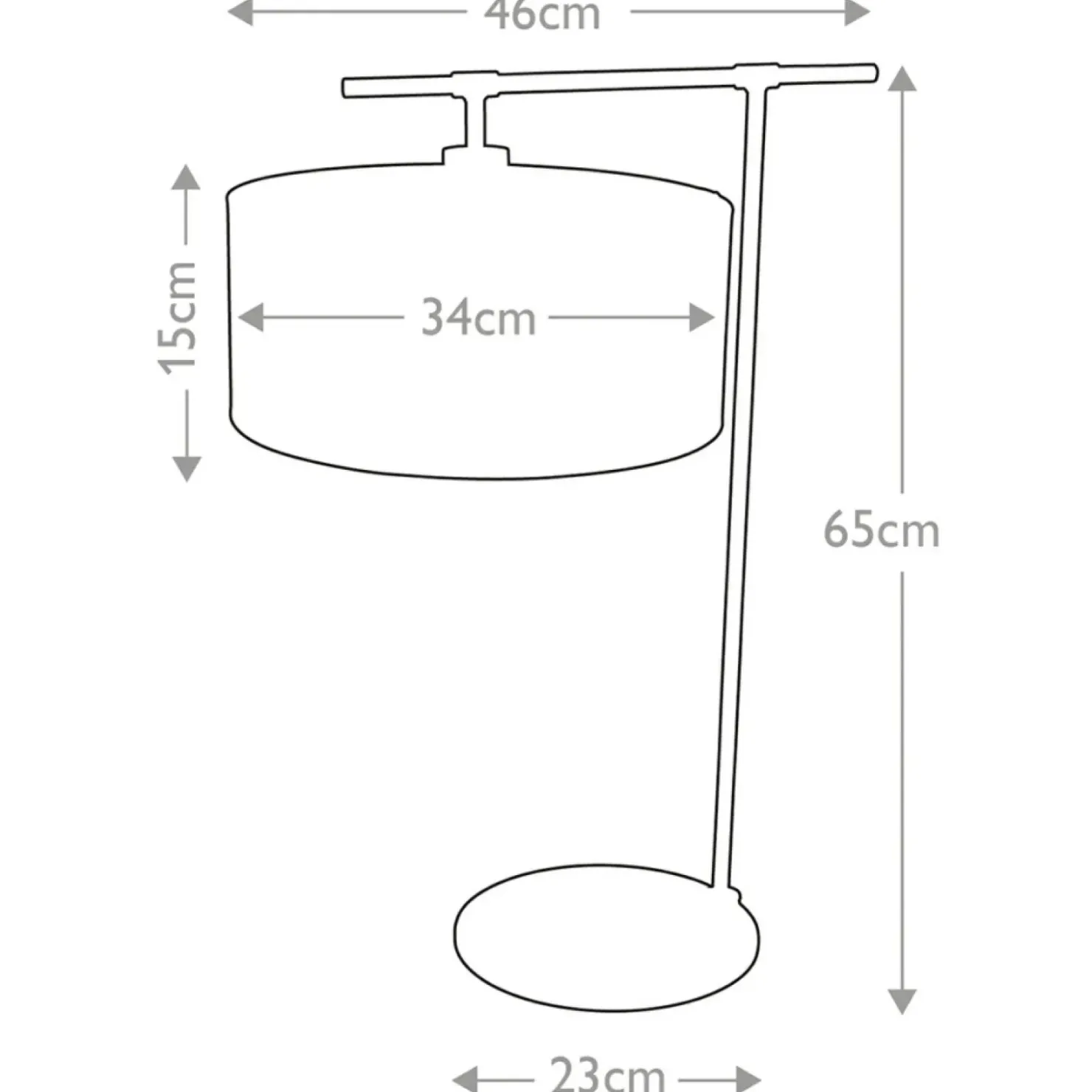 Biała lampa stołowa z abażurem BALANCE-TL-WPN z serii BALANCE*Sklep Kaja Store