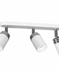 New Sklep Kaja Biała lampa sufitowa, z reflektorkami LX 5138 z serii RENO | Kaja