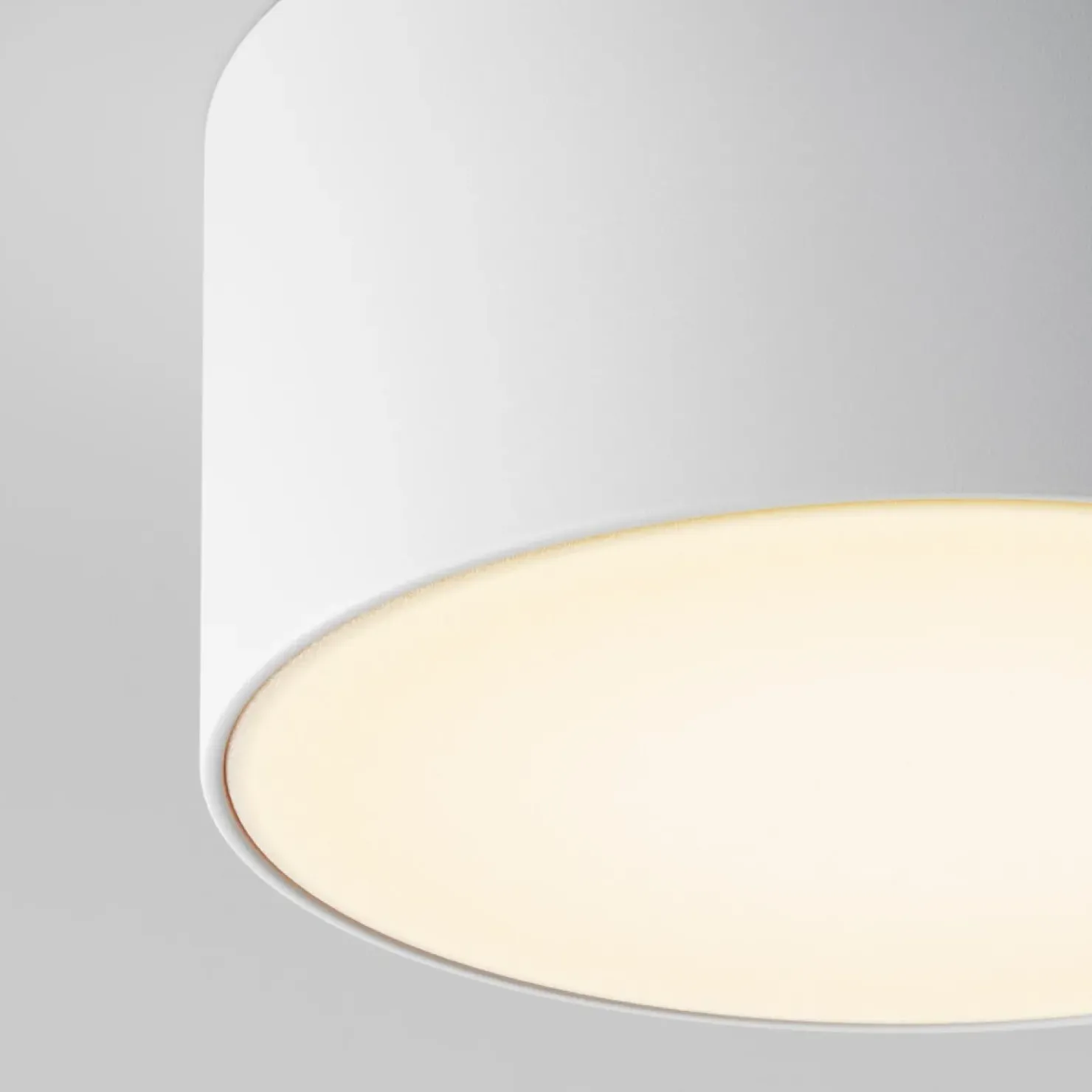 Biała lampa sufitowa zewnętrzna LED O430CL-L15W3K z serii ZON IP*Sklep Kaja Store