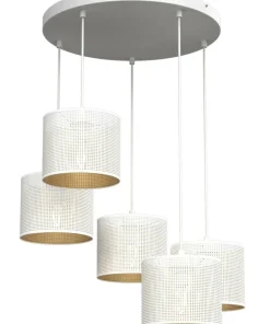Best Sale Sklep Kaja Biała lampa wisząca doa salonu LX 5269 z serii LOFT SHADE | Kaja