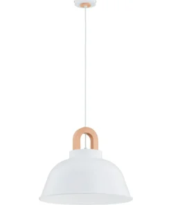 Biała lampa wisząca w klasycznym wydaniu AL 61343 z serii VAYPER*Sklep Kaja Discount
