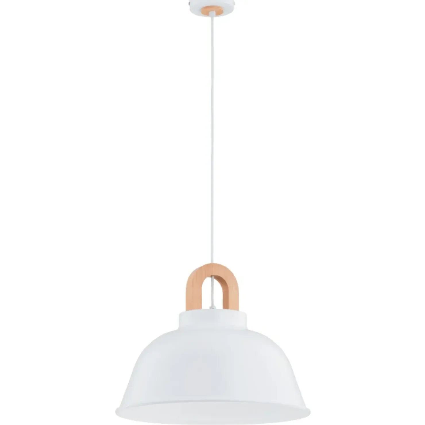 Biała lampa wisząca w klasycznym wydaniu AL 61343 z serii VAYPER*Sklep Kaja Discount