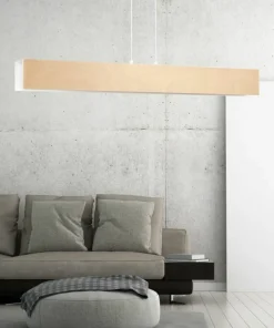 Store Sklep Kaja Biała lampa wisząca z drewnianymi elementami 611/4 | Kaja Oświetlenie